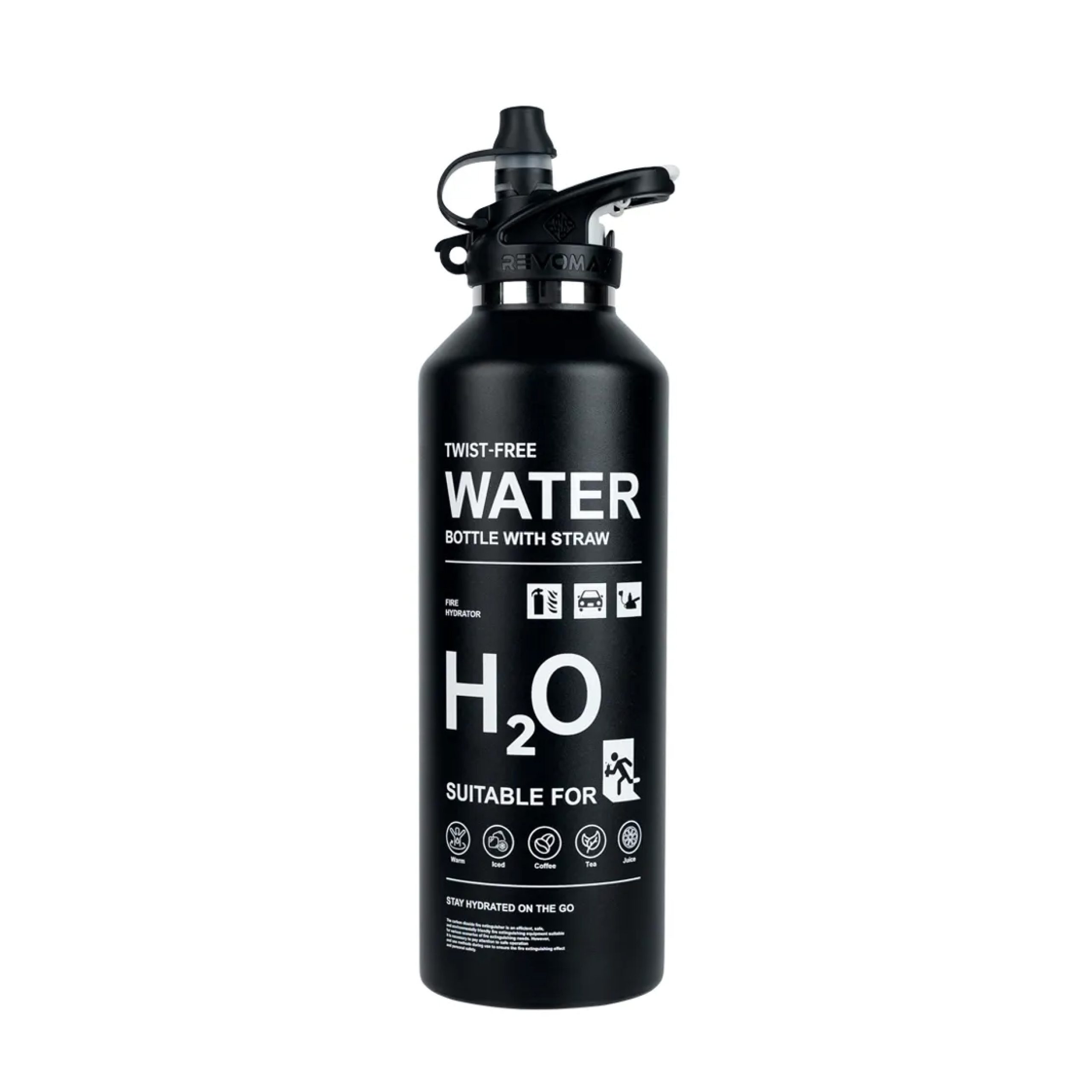 Revomax – FIRE EXTINGUISHER STYLE – Onyx Black